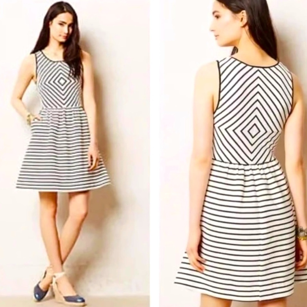 MAEVE Anthropologie Mitred Diamond Dress 2